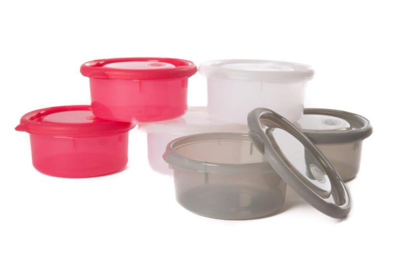Pojemniki 300 ml ( 6 sztuk) pink-white-grey Bo Jungle