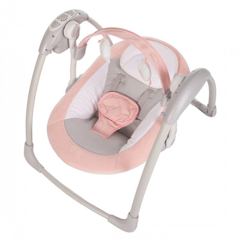 Huśtawka bujaczek Swing Dolphy pink grey Bo Jungle