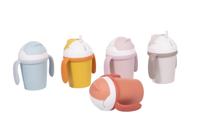 Kubek do picia ze słomką BIOplastik CPLA ochre Bo Jungle