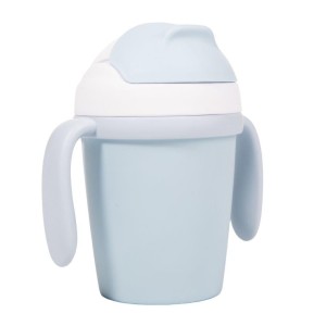 Kubek do picia ze słomką BIOplastik CPLA blue Bo Jungle