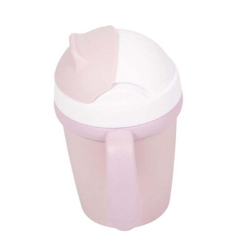 Kubek do picia ze słomką BIOplastik CPLA pink Bo Jungle