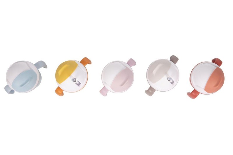 Kubek do picia ze słomką BIOplastik CPLA pink Bo Jungle