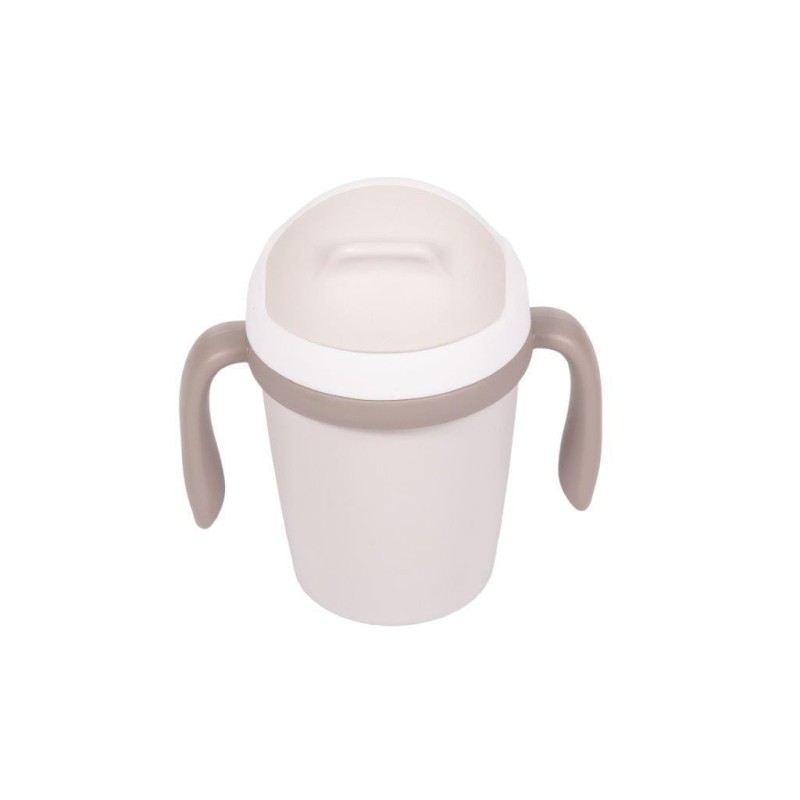 Kubek do picia ze słomką BIOplastik CPLA grey Bo Jungle