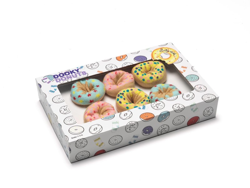 Gift DONUT skarpetki Tutti Frutti 3 pary Dooky