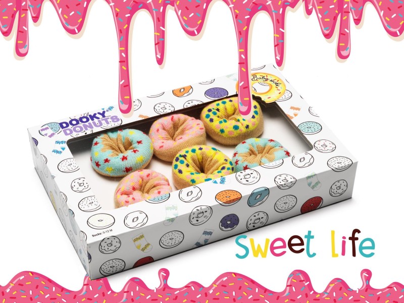 Gift DONUT skarpetki Tutti Frutti 3 pary Dooky