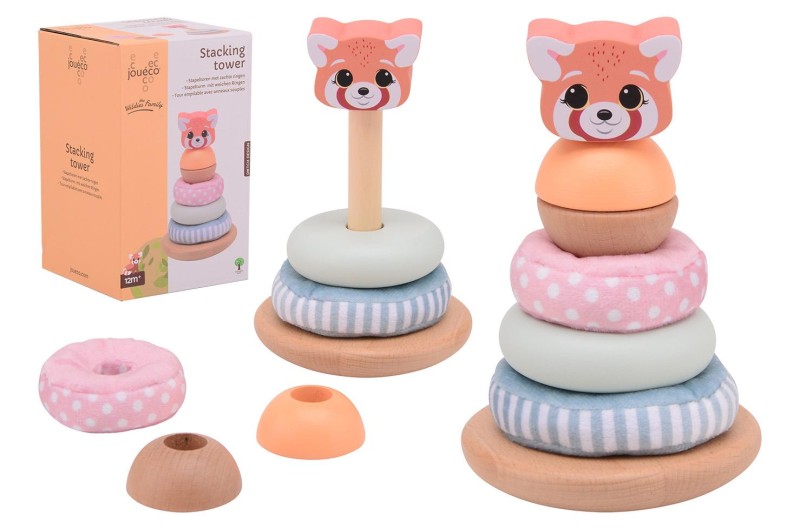 Drewniana wieża sensoryczna The Wildies Family Joueco