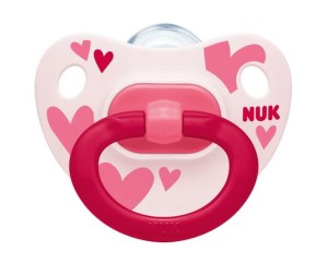 Smoczek uspokajający NUK Happy Days 18-36m Serca