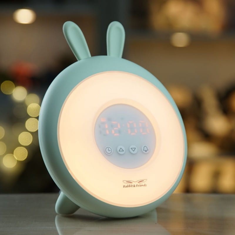 Królik Lampka Budząca Światłem Zielona Rabbit & Friends