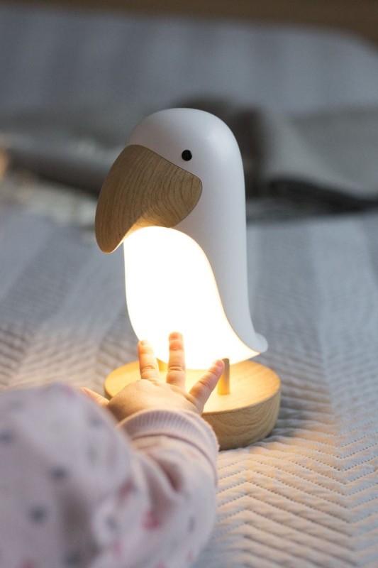 Maskonur Lampka z Głośnikiem Biała Rabbit & Friends