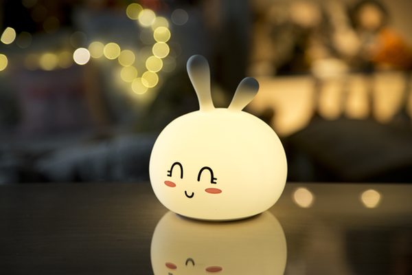 Królik Słodziak Lampka Silikonowa Biała Rabbit & Friends