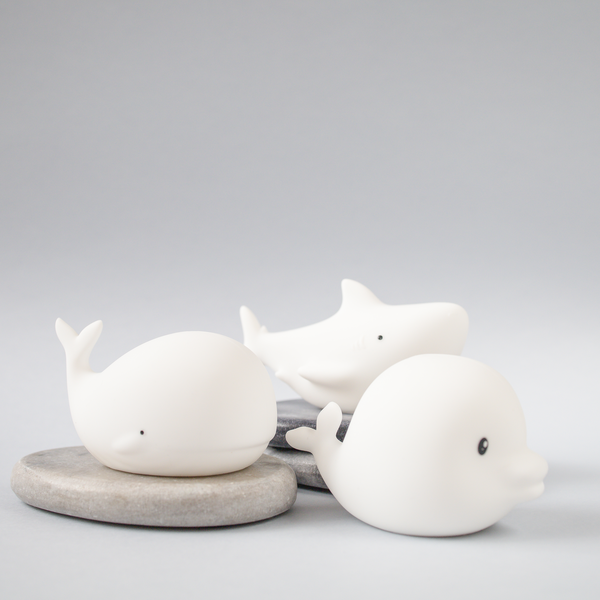 Zestaw MINI MORSKIE Lampki Silikonowe Białe 3 szt. Rabbit & Friends