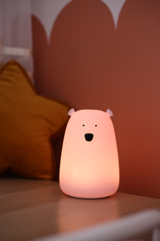 Miś Duży Lampka Silikonowa Kolor Lawendowy Rabbit & Friends