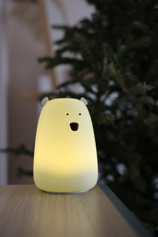 Miś Duży Lampka Silikonowa Kolor Szałwiowy Rabbit & Friends