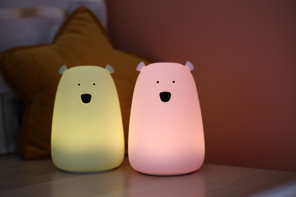 Miś Duży Lampka Silikonowa Kolor Szałwiowy Rabbit & Friends