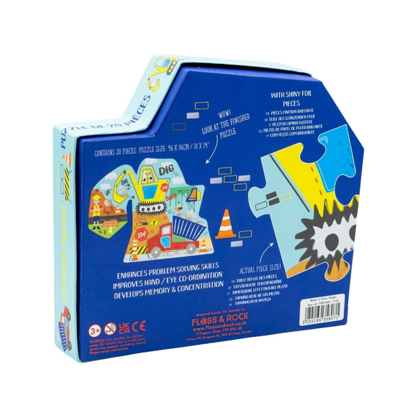 Na Budowie Puzzle 20 elementów Floss & Rock