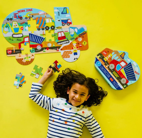 Na Budowie Puzzle 40 elementów Floss & Rock