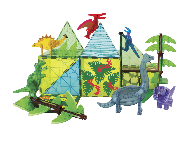 Klocki Magnetyczne Dino World XL 50 el. MAGNA-TILES