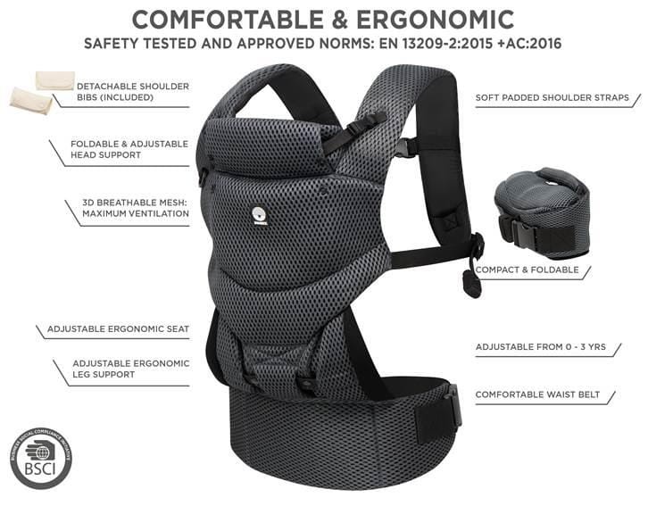 Nosidełko Urban Comfort Grey sapphire Dooky