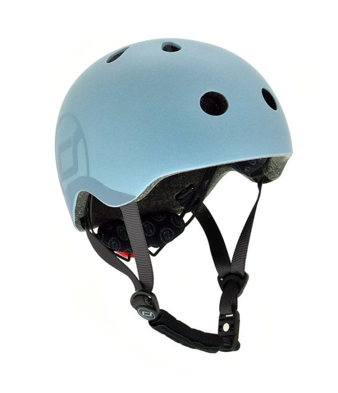 Scoot and Ride Kask S-M dla dzieci 3+ Steel