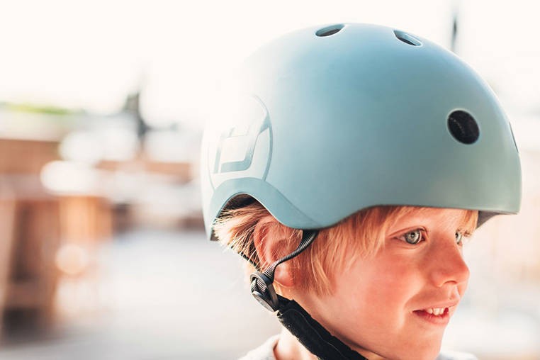 Scoot and Ride Kask S-M dla dzieci 3+ Steel