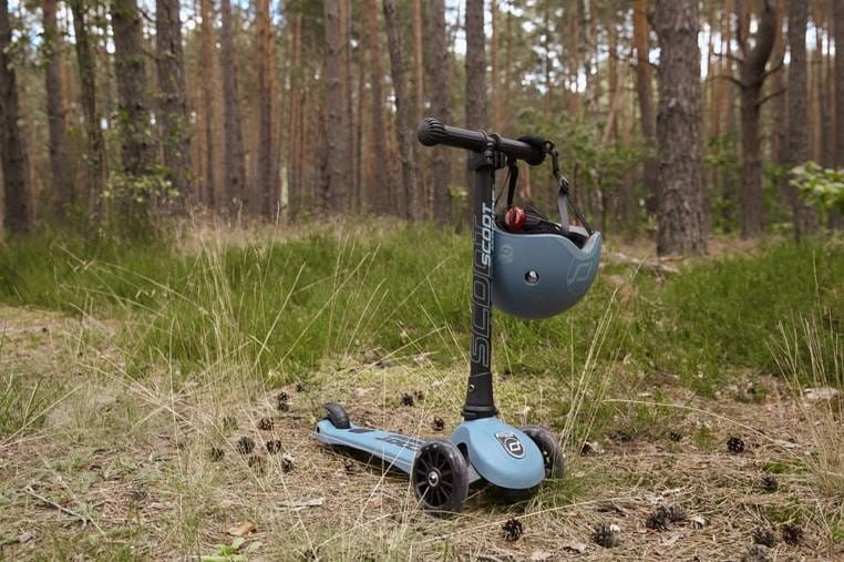 Scoot and Ride Kask S-M dla dzieci 3+ Steel