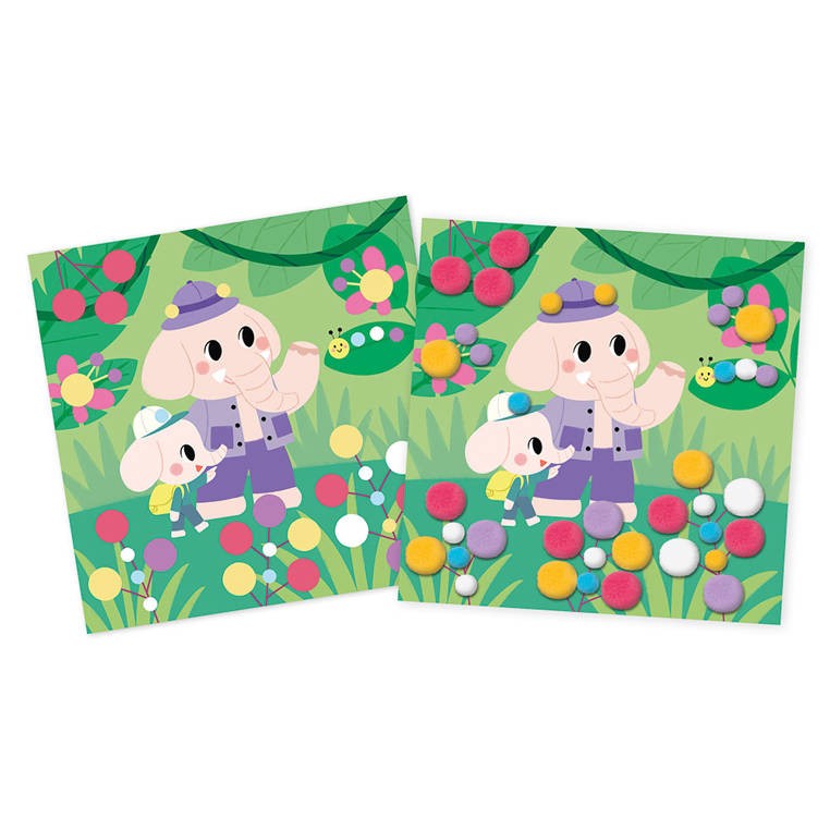 Zestaw kreatywny Pompony My arts & crafts 3+ Janod