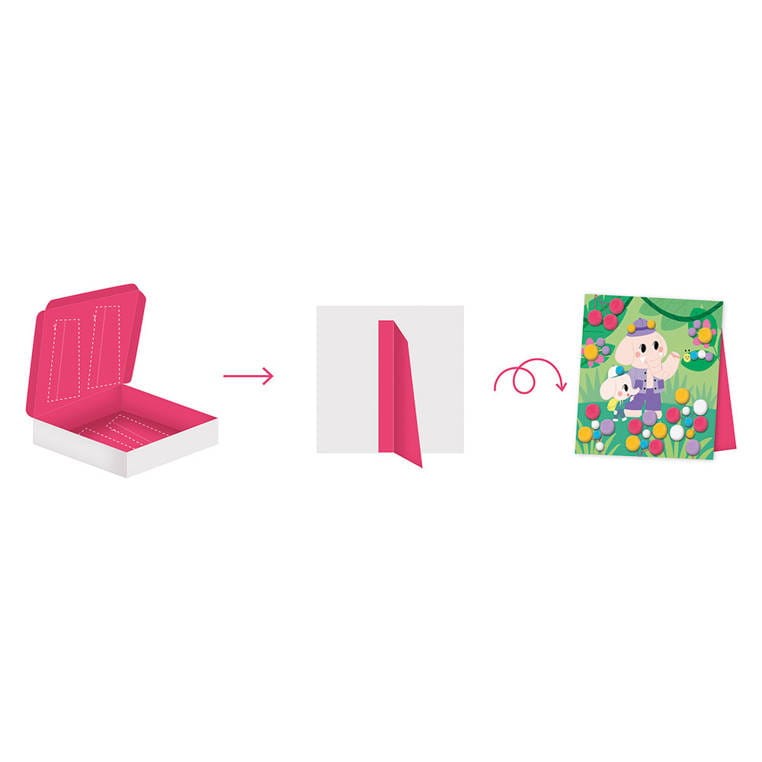 Zestaw kreatywny Pompony My arts & crafts 3+ Janod