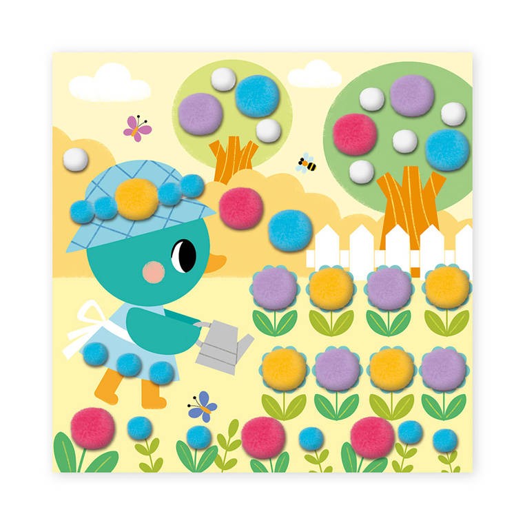 Zestaw kreatywny Pompony My arts & crafts 3+ Janod