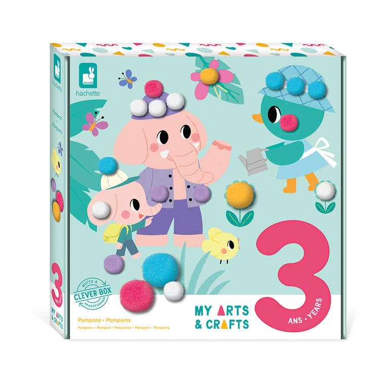 Zestaw kreatywny Pompony My arts & crafts 3+ Janod