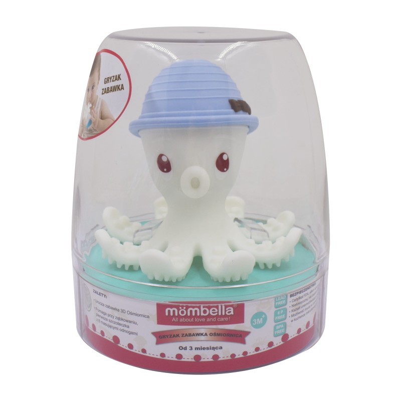 Gryzak Zabawka Ośmiornica Light Blue Mombella
