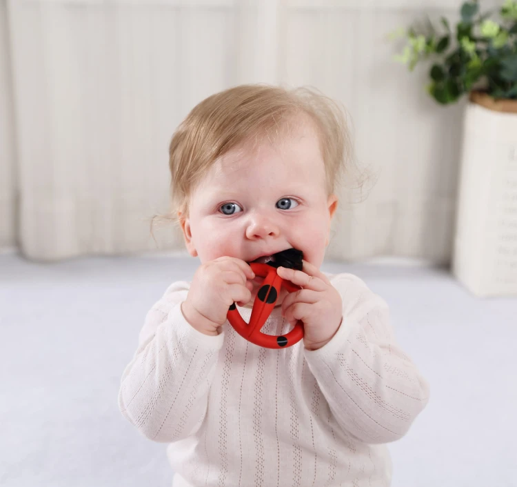 8114 Dori Ladybug Baby U-shaped Teething Toothbrush 2.jpg
