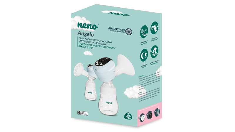 Bezprzewodowy elektroniczny laktator NENO ANGELO