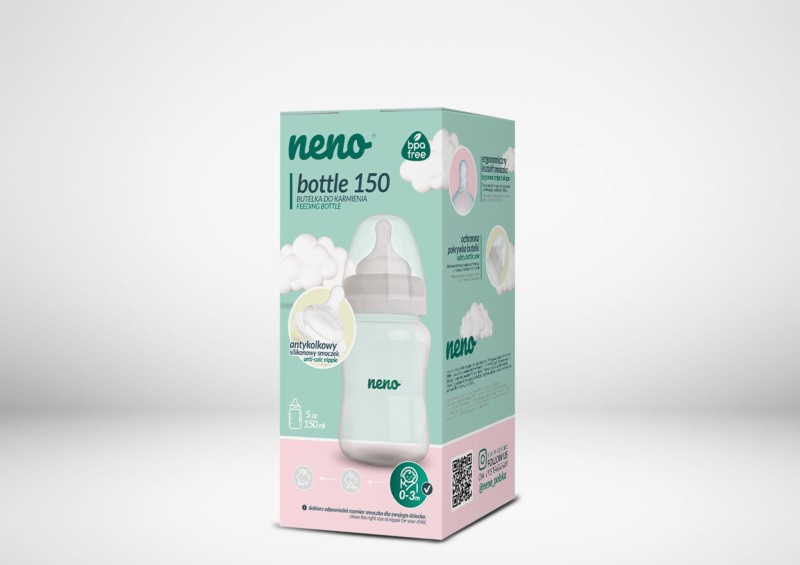Butelka dziecięca 150ml ze smoczkiem NENO BOTTLE