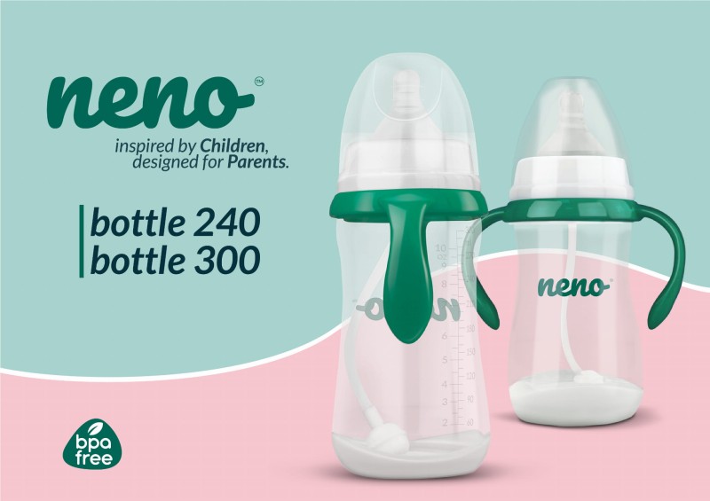 Butelka dziecięca 240ml ze smoczkiem NENO BOTTLE