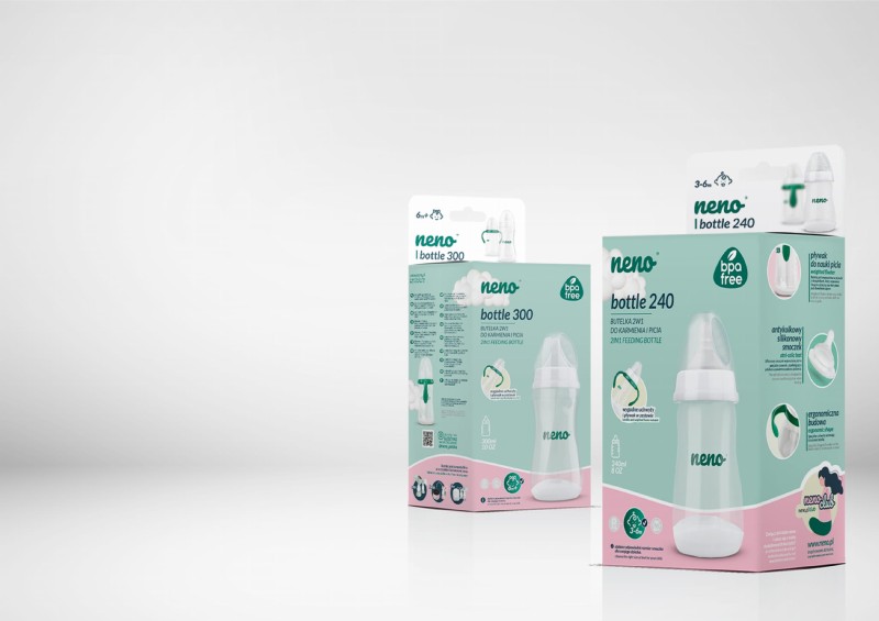 Butelka dziecięca 240ml ze smoczkiem NENO BOTTLE