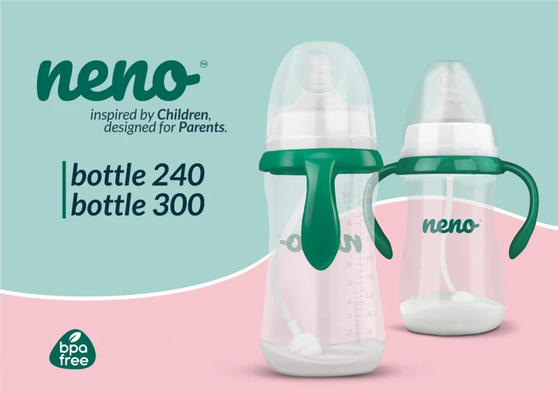Butelka dziecięca 300ml ze smoczkiem NENO BOTTLE