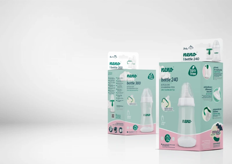 Butelka dziecięca 300ml ze smoczkiem NENO BOTTLE