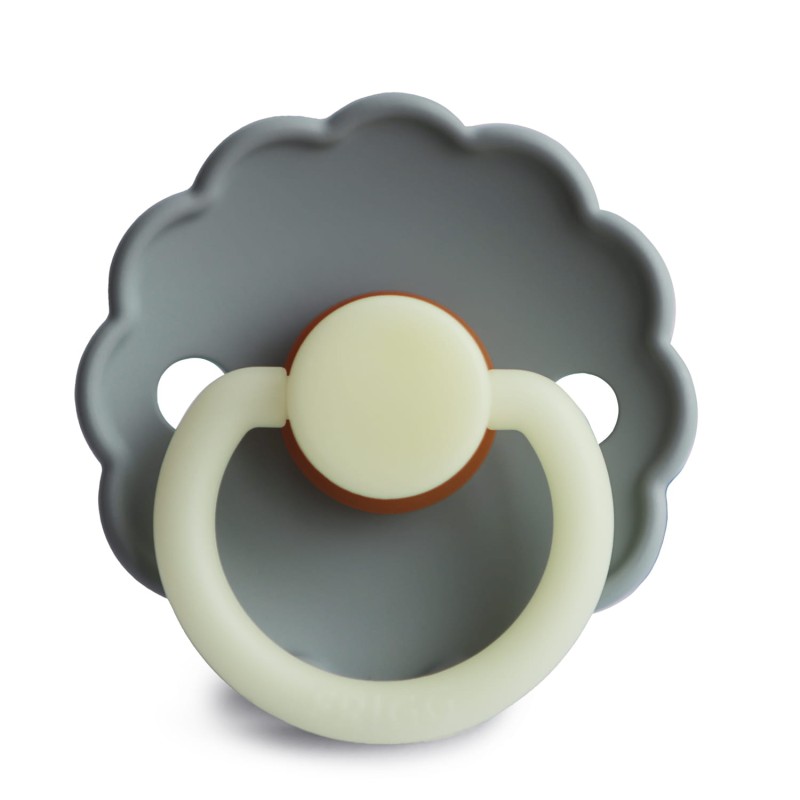 Smoczek uspokajający Night Daisy Kauczuk French Grey 6-18m FRIGG