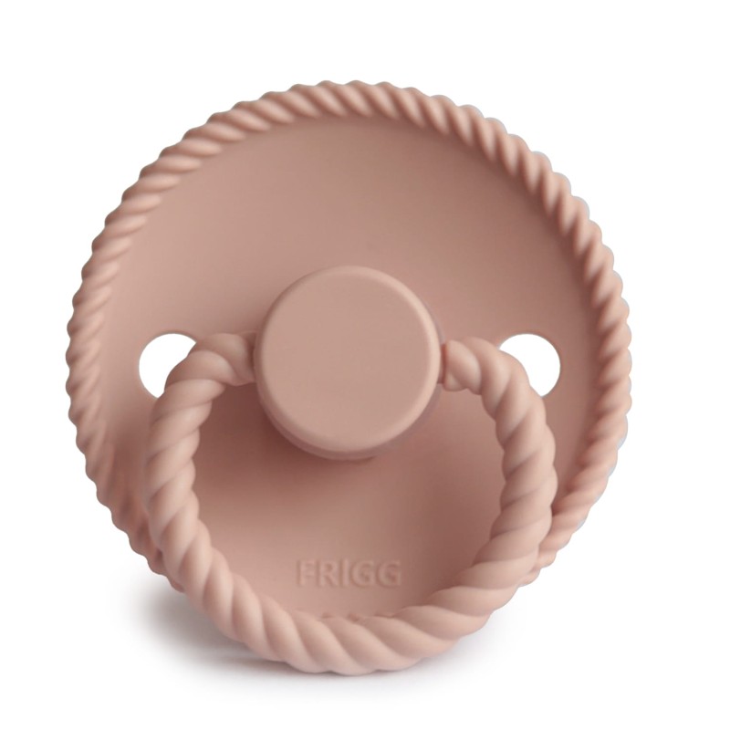 Smoczek uspokajający  Rope Silikon Blush 0-6m FRIGG