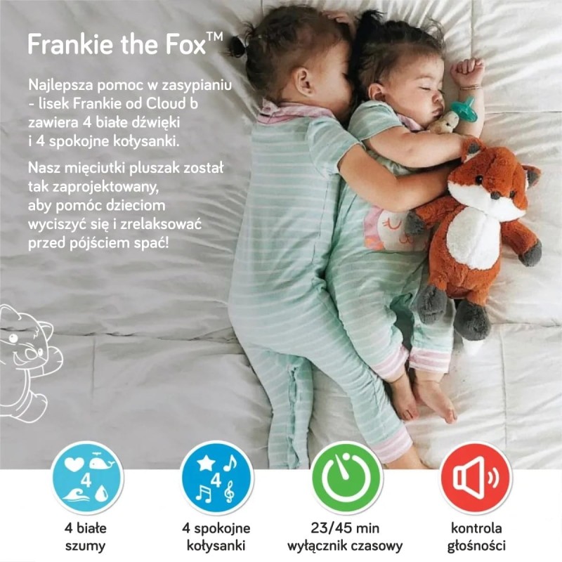 Szumiący Lisek z pozytywką Frankie the Fox Cloud B