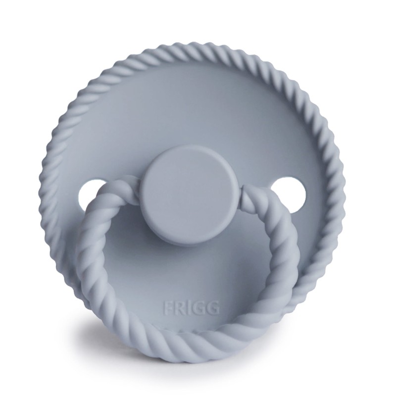 Smoczek uspokajający Rope Silikon Powder Blue 0-6m FRIGG