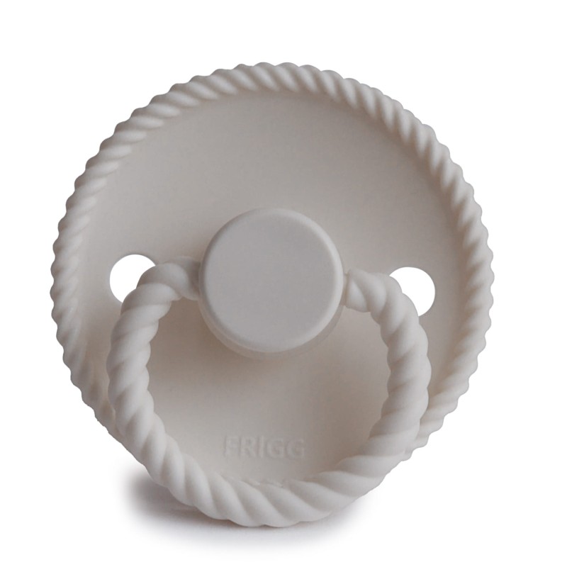 Smoczek uspokajający Rope Silikon Silver Gray 0-6m FRIGG