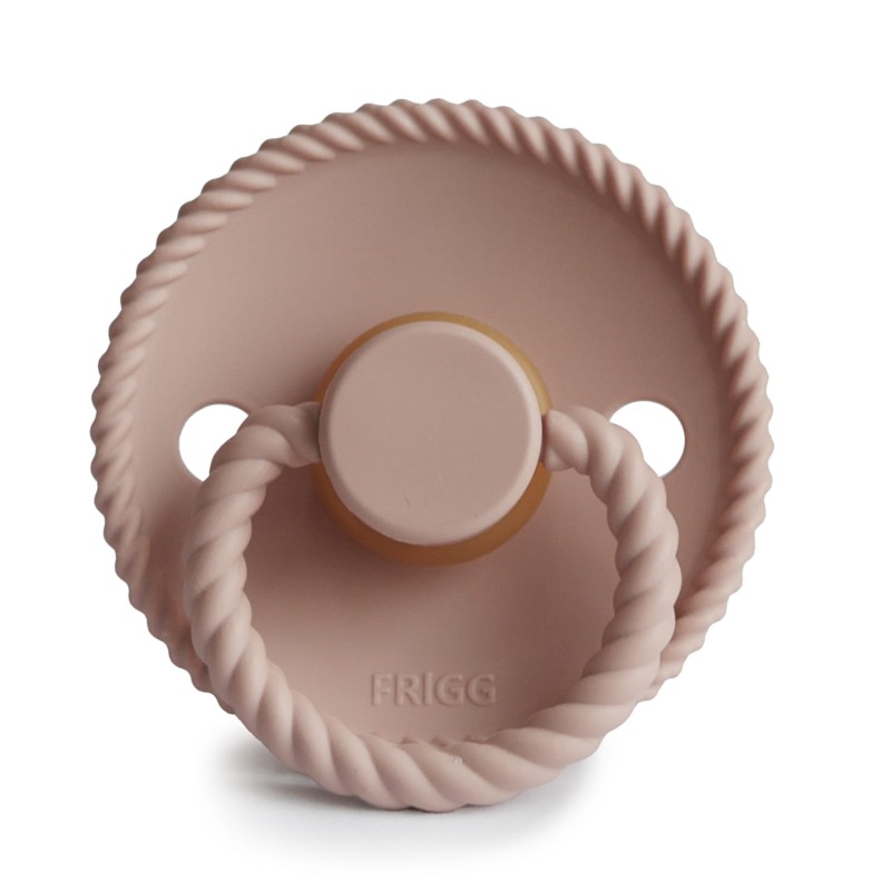 Smoczek uspokajający Rope Kauczuk Blush 0-6m FRIGG