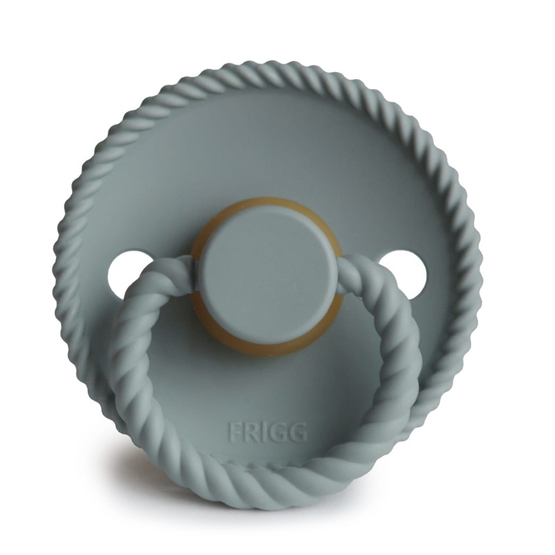 Smoczek uspokajający Rope Kauczuk French Gray 0-6m FRIGG