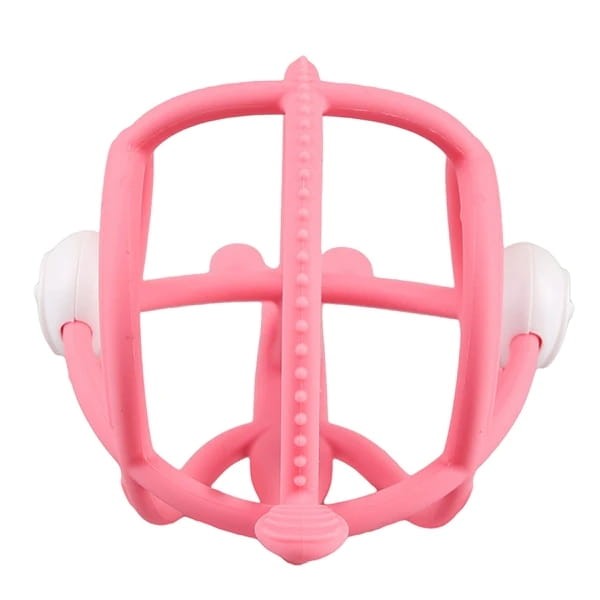 Gryzak z Grzechotką Ślimak Pink Mombella