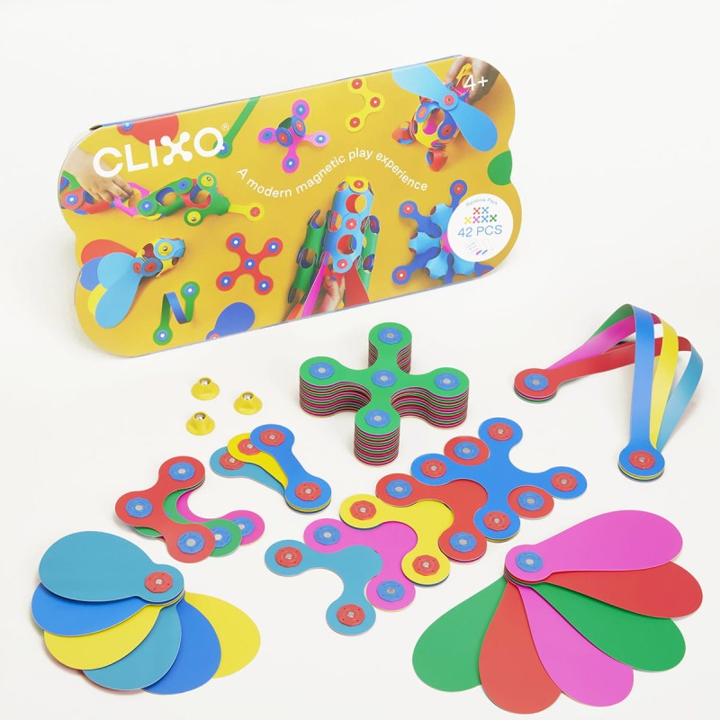 Układanka Magnetyczna Rainbow 42 Elementy CLIXO