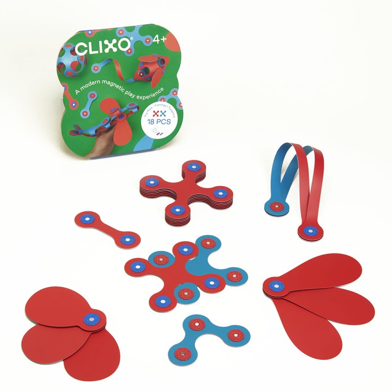 Układanka Magnetyczna Itsy Pack Różowo-Turkusowe CLIXO