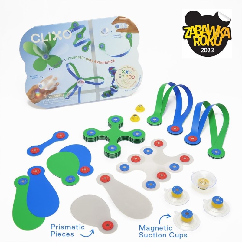 Zestaw z Elementami Pryzmatycznymi Grip And Stick CLIXO