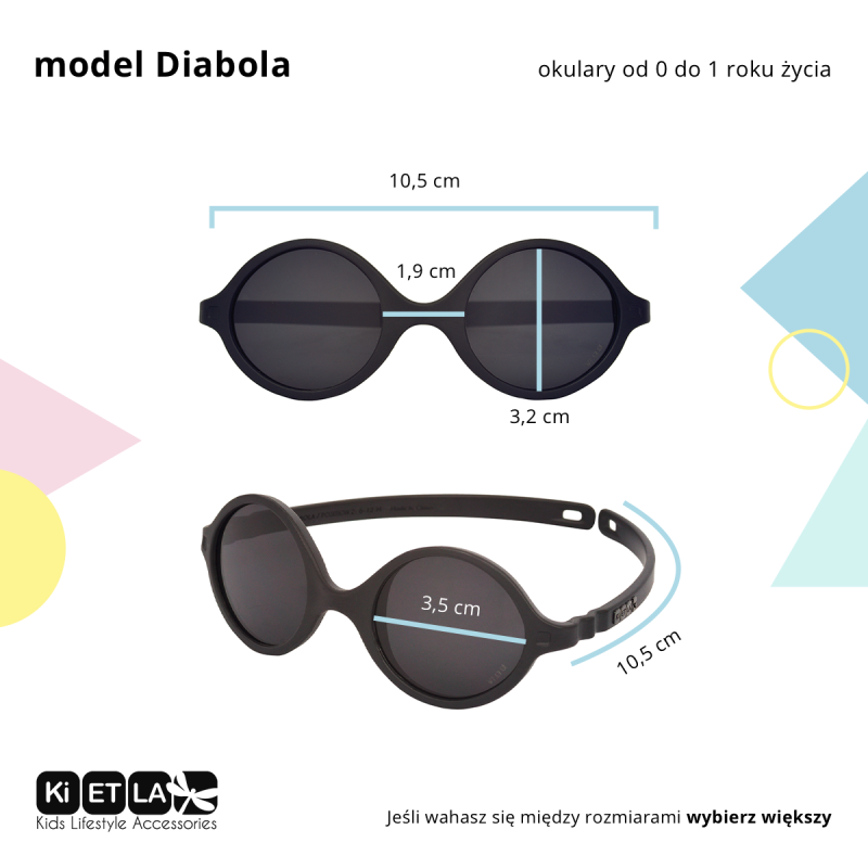 Okulary przeciwsłoneczne DIABOLA 0-1 Denim KiETLA