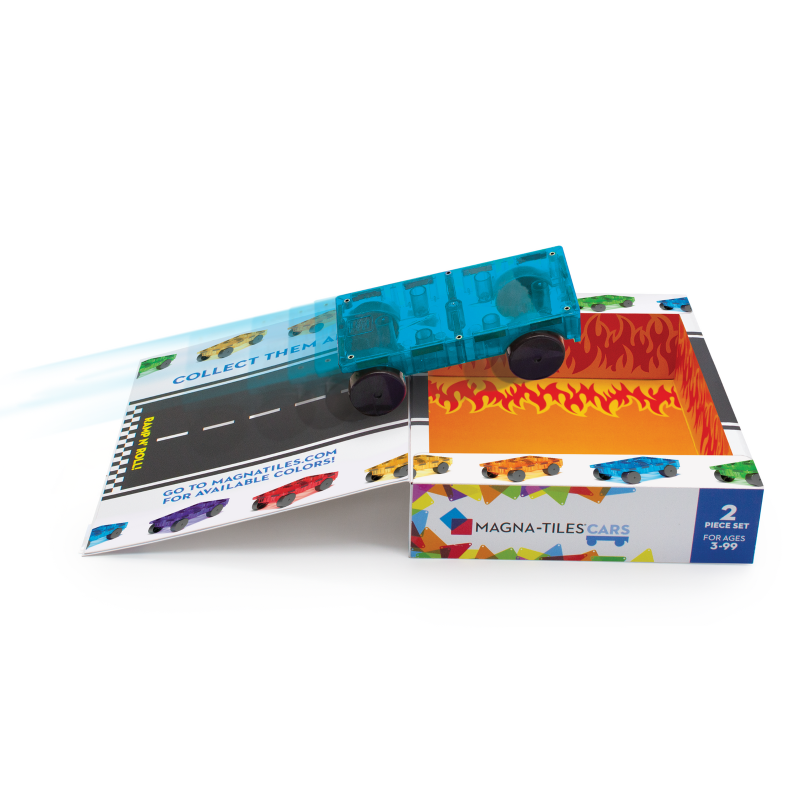 Zestaw do rozbudowy Cars 2 el. Pomarańczowy i Niebieski MAGNA-TILES